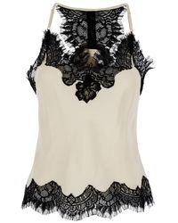 Gold Hawk - 'Lucy' Camie Top With Lace Trim And Racerback - Lyst