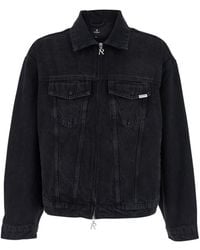Represent - Jacket With Classic Collar And Logo Patch On The Pocket - Lyst