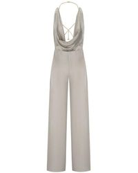 Elisabetta Franchi - Pearl Jumpsuit With Accessory - Lyst