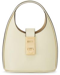 Ferragamo - Hobo Mini Leather Handbag - Lyst
