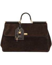 Dolce & Gabbana - 'Sicily Soft Suede' Tote Bag - Lyst