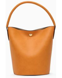 Longchamp - S Épure Apricot Bucket Bag - Lyst