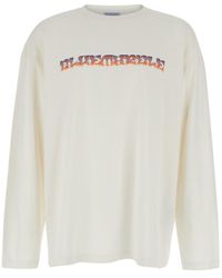 Bluemarble - Sweater With Maxi Print - Lyst