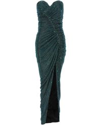 Alexandre Vauthier - All Over Rhinestone Dress Dresses Light Blue - Lyst
