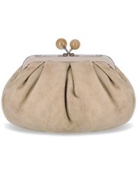 Weekend by Maxmara - Pasticcino Valois Small Beige Clutch - Lyst