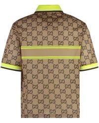 Gucci - Gg Monogram Logo Polo - Lyst