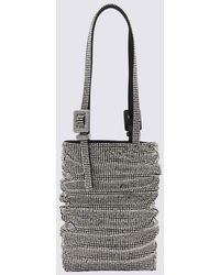 Benedetta Bruzziches - Silver-tone Silk Blend Lollo Handle Bag - Lyst