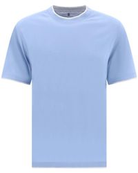 Brunello Cucinelli - "Faux Layering" T-Shirt - Lyst