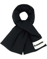 Jil Sander - + Logo-patch Padded Scarf - Lyst