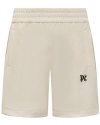 Palm Angels - Shorts With Monogram Pa - Lyst