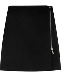 P.A.R.O.S.H. - Zip-up Wool Miniskirt - Lyst