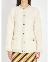 Gucci - Bouclé Lamé Wool Cardigan - Lyst