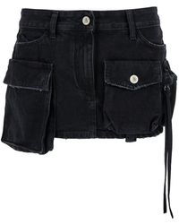 The Attico - Fay Mini-Skirt With Oversized Cargo Pockets - Lyst