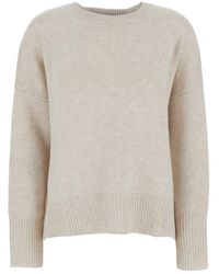 Lisa Yang - 'Mila' Sweater With Dropped Shoulders And Ribbed Trims - Lyst