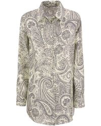 Etro - Silk Shirt With Paisley Print - Lyst