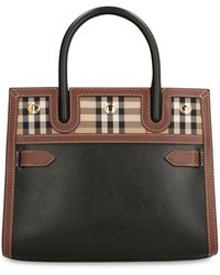 Burberry - Title Mini Leather Bag - Lyst