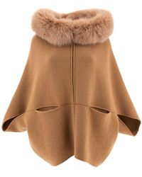 Giovi - Wool And Cashmere Poncho - Lyst