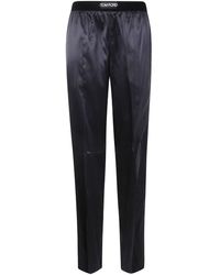 Tom Ford - Stretch Silk Satin Pijamas Trousers - Lyst