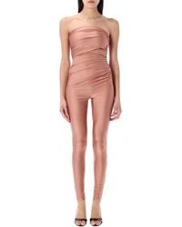 ANDAMANE - Vicky Strapless Jumpsuit - Lyst