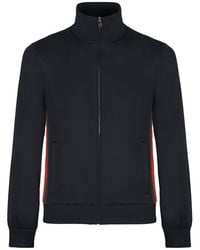 Gucci - Technical Jersey Jacket With Zip And Web Tape - Lyst