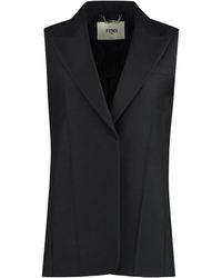 Fendi - Mohair And Wool Vest - Lyst