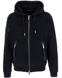 DSquared² - 'Ducati X D2' Sweatshirt With Drawstring Hood And Maxi Logo Lettering On The Rear - Lyst