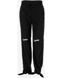 off white womens trousers