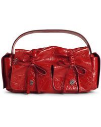 Acne Studios - 'Multipocket' Shiny Leather Bag - Lyst