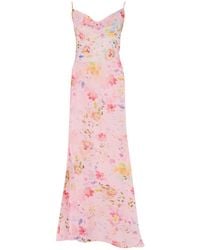 Mar De Margaritas - Long Dress With Floral Print - Lyst