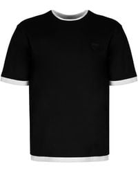 Prada - Cotton Crew-neck T-shirt - Lyst