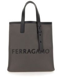 Ferragamo - Tote Bag With Logo - Lyst