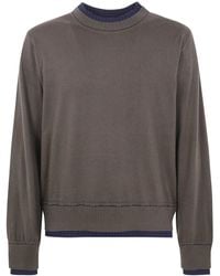 Sacai - Cotton Cashmere Knit Pullover - Lyst