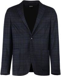ZEGNA - Single-Breasted Two-Button Jacket - Lyst
