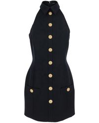 Balmain - Dress With Collar - Lyst