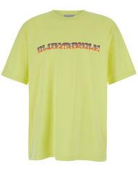 Bluemarble - Trippy Leaves Print T-Shirt - Lyst