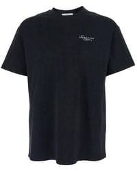 Givenchy - Crew Neck T-Shirt With Logo On Front And Back - Lyst