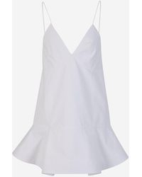 Khaite - Cotton Mini Dress - Lyst