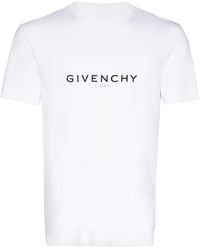 Givenchy - Reversible Logo-print Cotton-jersey T-shirt - Lyst