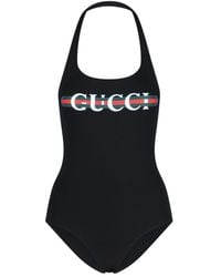Gucci - Sparkling Jersey Swimsuit With Print - Lyst