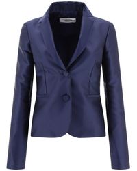 F.it - Satin Single-Breasted Blazer - Lyst