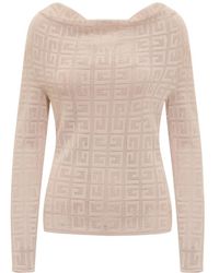 Givenchy - 4g Draped Pullover In Jacquard - Lyst