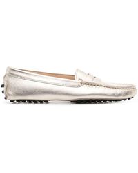 Tod's - Gommino Leather Loafer Shoes - Lyst
