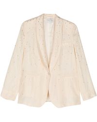 Forte Forte - Habotai Silk And Crystals Jacket - Lyst