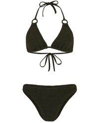 Hunza G - Eva Triangle Swimsuit With Ring Detail - Lyst