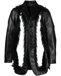 Comme des Garçons - Cut-Out Detail Single-Breasted Jacket - Lyst