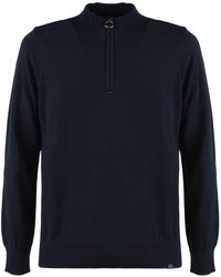 Paul & Shark - Cotton Half Zipper Sweater - Lyst