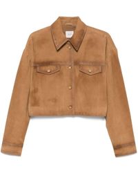 Alysi - Suede Leather Overshirt - Lyst