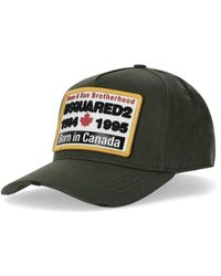 DSquared² - D2 Patch Military Green Baseball Cap - Lyst