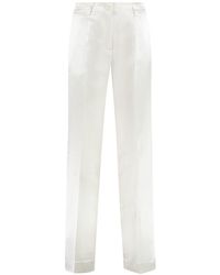 P.A.R.O.S.H. - Viscose And Silk Trousers - Lyst