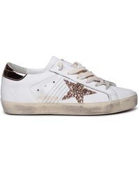 Golden Goose - Super-star Classic White Leather Sneakers - Lyst